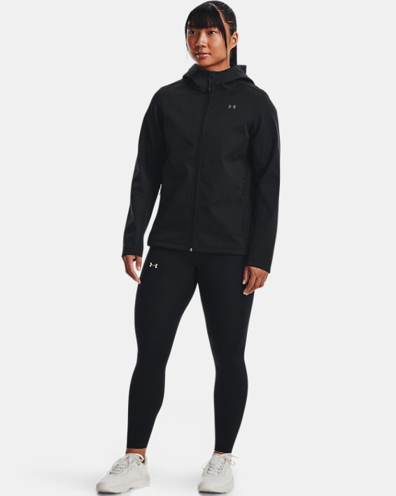 Women's UA Storm ColdGear® Infrared Shield 2.0 Hooded Jacket, Black, pdpMainDesktop image number 2